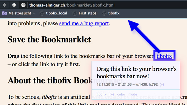 how to save the bookmarklet
